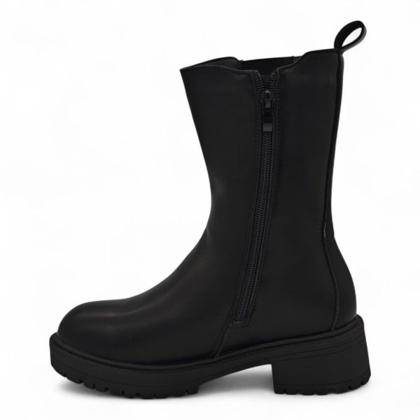 TTP Women's Mid Calf Boot with Elastic side Panel and Zipper HTA06 - Image 9
