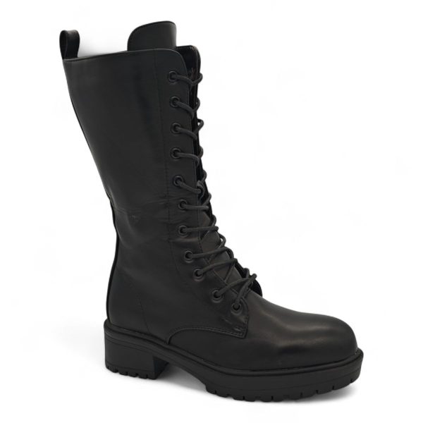 TTP Women's Platform Mid Calf Boots with Lace and Side Zipper HTA08 - Image 7