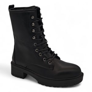 TTP Women's Platform Ankle Boots with Lace and Side Zipper HTA09