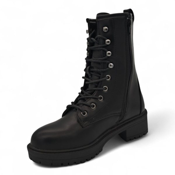 TTP Women's Platform Ankle Boots with Lace and Side Zipper HTA09 - Image 5
