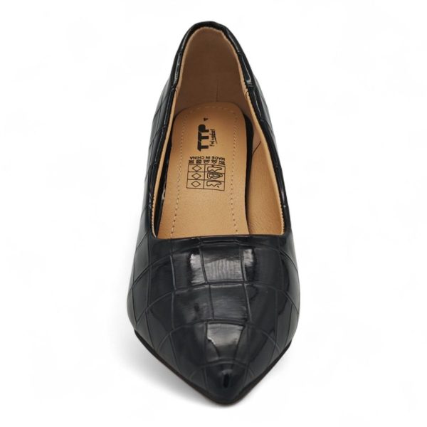 TTP Patent PU Block Heel with Croc Embossed HTG-06 - Image 23