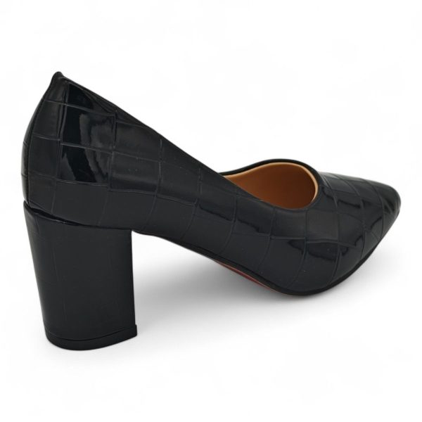 TTP Patent PU Block Heel with Croc Embossed HTG-06 - Image 21