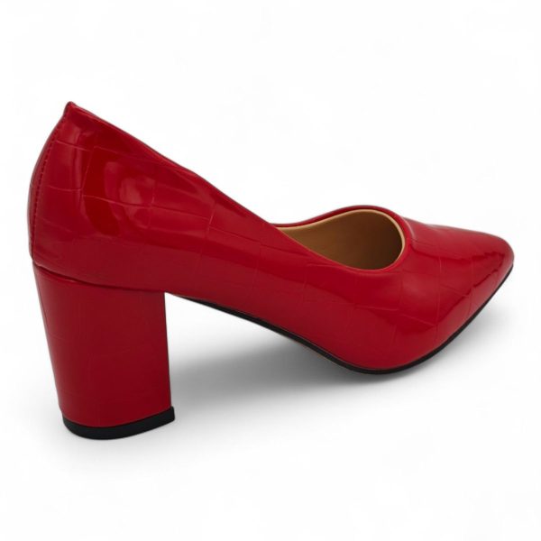 TTP Patent PU Block Heel with Croc Embossed HTG-06 - Image 13