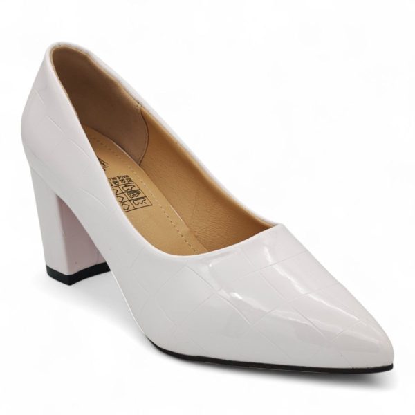 TTP Patent PU Block Heel with Croc Embossed HTG-06 - Image 6