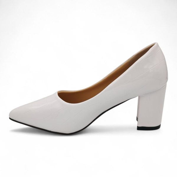 TTP Patent PU Block Heel with Croc Embossed HTG-06 - Image 3
