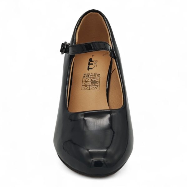 TTP Patent PU Almond Toe Block Heel with Buckle Strap HTG-07 - Image 10