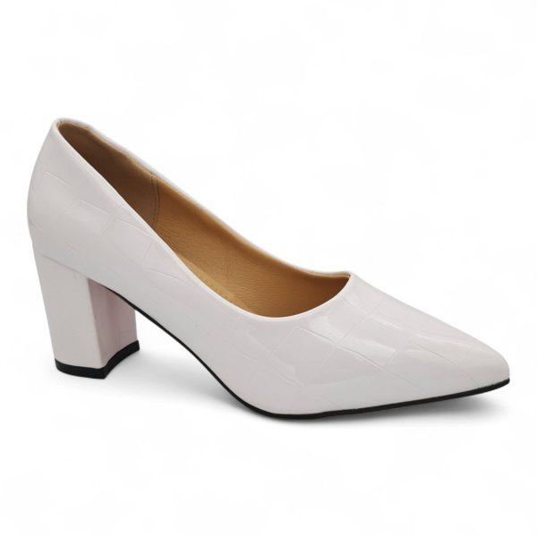 TTP Patent PU Block Heel with Croc Embossed HTG-06 - Image 28