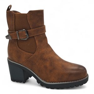 TTP Women's Ankle Boots with Elastic side and Side Zipper HTM-3