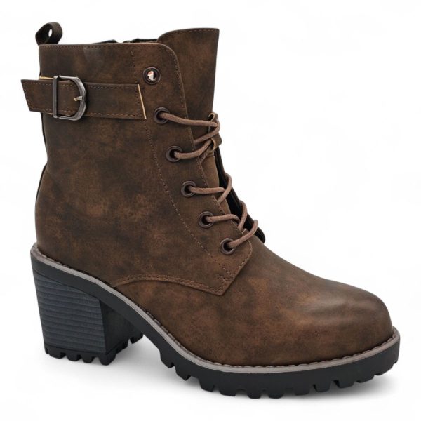 TTP Women's Lace up Ankle Boots with Side Zipper HTM-5 - Image 12