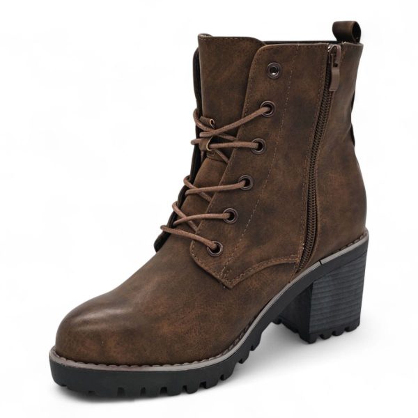 TTP Women's Lace up Ankle Boots with Side Zipper HTM-5 - Image 10
