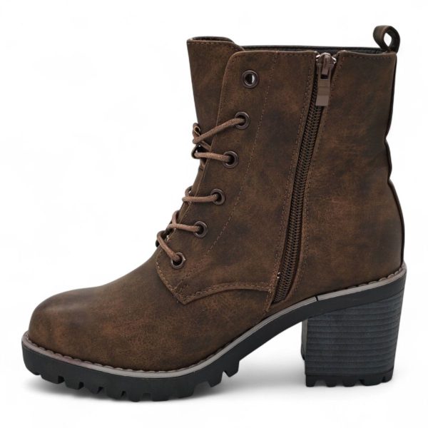 TTP Women's Lace up Ankle Boots with Side Zipper HTM-5 - Image 9