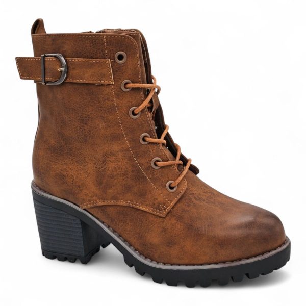 TTP Women's Lace up Ankle Boots with Side Zipper HTM-5 - Image 6