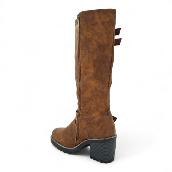 TTP Women Knee High Block Heel Boots with Buckle Decors HTM-6 - Image 10