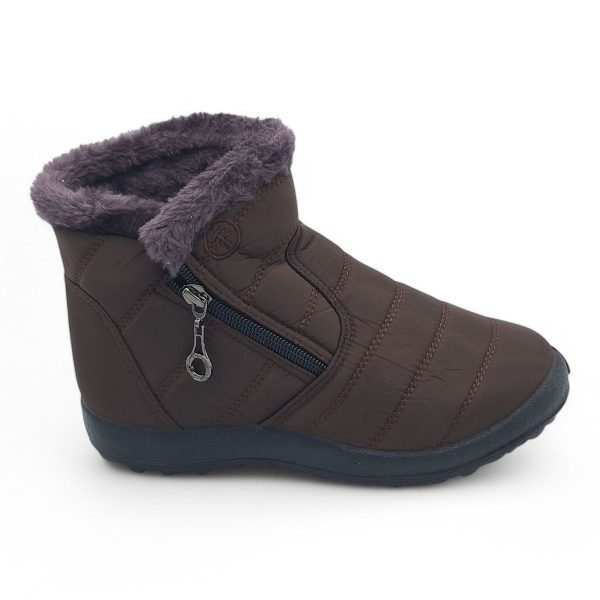 TTP Women Polar Ankle Boot with Side Zipper and Fur Lining M550 - Image 14