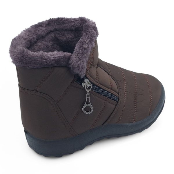 TTP Women Polar Ankle Boot with Side Zipper and Fur Lining M550 - Image 9