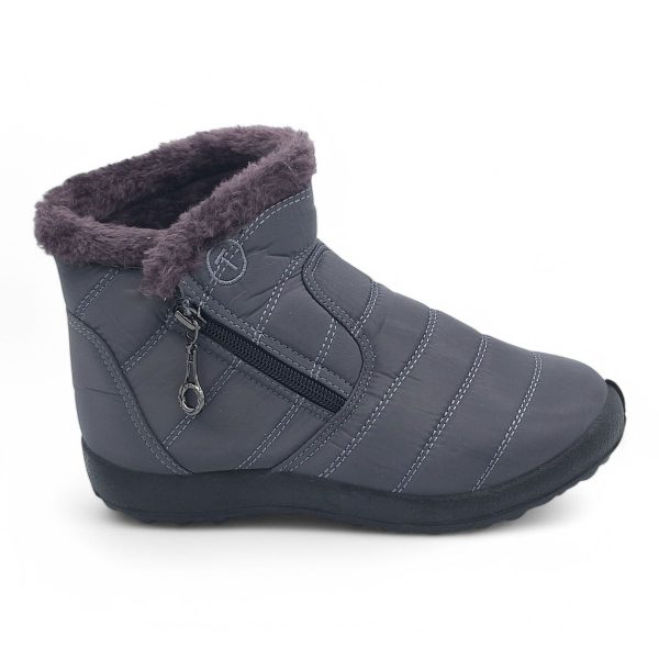 TTP Women Polar Ankle Boot with Side Zipper and Fur Lining M550 - Image 8