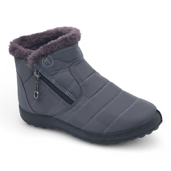 TTP Women Polar Ankle Boot with Side Zipper and Fur Lining M550 - Image 7