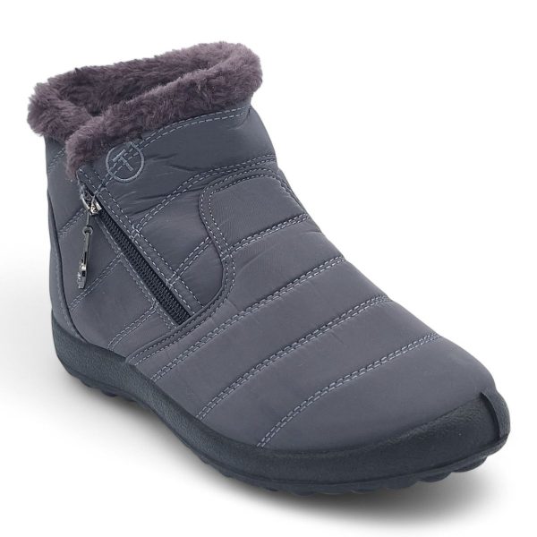 TTP Women Polar Ankle Boot with Side Zipper and Fur Lining M550 - Image 6