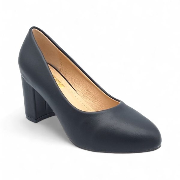 TTP Women Elegant PU Block Heels JSF78 - Image 36