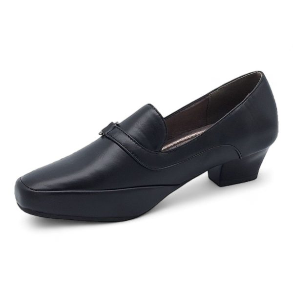 TTP Women Square Toe PU Block Heels - Image 4