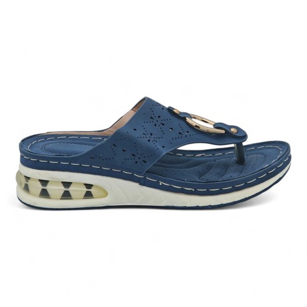 Women's Wedge Sandal - Floral Cut-Out Design CY2025 - Image 16