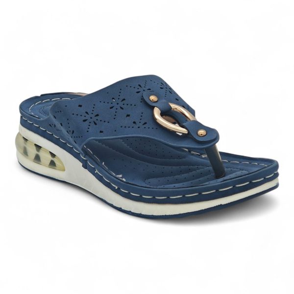 Women's Wedge Sandal - Floral Cut-Out Design CY2025 - Image 14