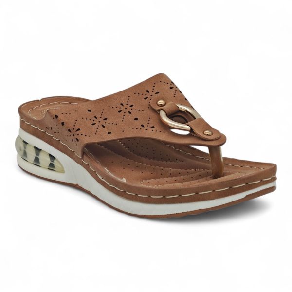 Women's Wedge Sandal - Floral Cut-Out Design CY2025