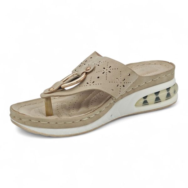 Women's Wedge Sandal - Floral Cut-Out Design CY2025 - Image 3