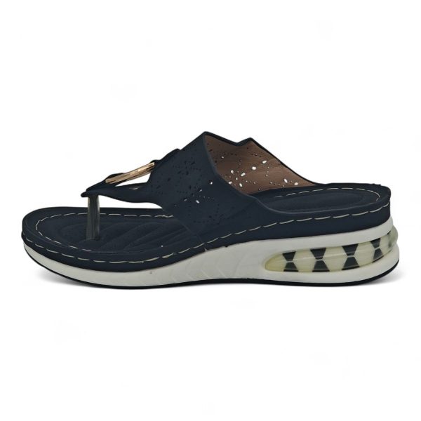 Women's Wedge Sandal - Floral Cut-Out Design CY2025 - Image 7