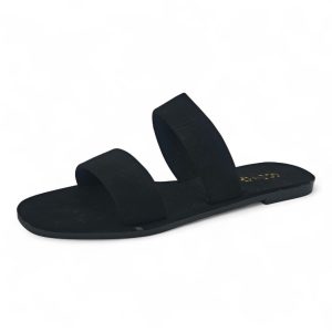 ST Suede PU Two-Strap Slide Sandal A2BAR