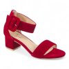 TTP Suede PU Block Heel Sandal JSF140