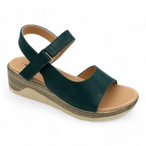 TTP Women Platform Wedge Sandal with Ankle Strap