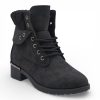 TTP Women's PU Suede Winter Ankle Boot