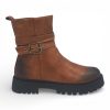 TTP Women's Buckle Decor Ankle Boot with Side Zipper MC0005