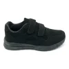TTP Women's PU Hook and Loop Casual Sneaker XB230807 in Black